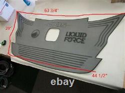 Axis Aquatrac A24 Liquid Force Swim Step Mat Gray / Black Self Adhesive Boat