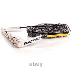 Liquid Force 2022 Team with H-Braid (White) 70' Wakeboard Rope & Handle Combo