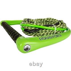 Liquid Force Apex Suede H-Braid Rope Green/Green, 70ft