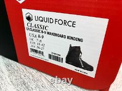 Liquid Force Classic Wakeboard Bindings Boots USA Sizes 8 9 10 11 New In Box
