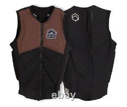 Liquid Force Z Cardigan Zip Wakeboard Impact Vest, Multiple Sizes, Coal Tan. 61347