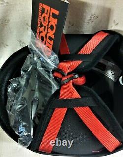 New in Box Liquid Force RECON Water Helmet Adult S/M Black withRed Straps