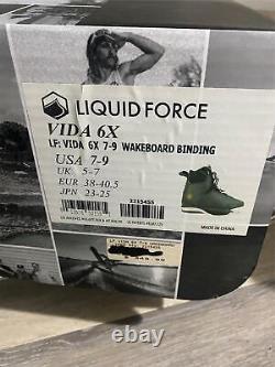 REDUCED Liquid Force Vida 6X Wakeboard Bindings 7-9 2215455 Brand New (LOZ)