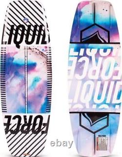120 Liquid Force Dream Wakeboard Blemftw translates to 'Planche de wakeboard Liquid Force Dream 120 avec défaut minime' in French.