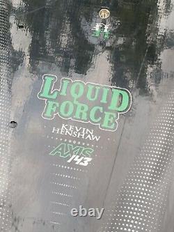 2009 Liquid Force Pro Modèle Kevin Henshaw Axis 143 Wakeboard Inutilisé