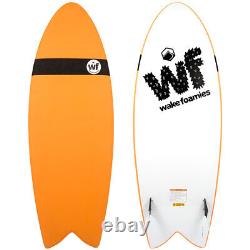 Conseil De Surfeur De Poisson De La Foamie De Wake Force Liquide, Blanc/orange, 5'0