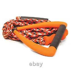 Force Liquide 2022 Surf DLX 9 (orange) Rope De Wakesurf Moulé Et Poignée Combo