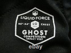 Gilet de compétition Ghost pour hommes de Liquid Force (2024) Taille Large Noir 2225543 Bateau