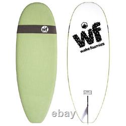 Liquid Force 5'4 Wake Foamie Mini Mal Surfer, Blanc/vert