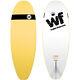 Liquid Force 5' Wake Foamie Micro Mal Surfer Board, Blanc/jaune