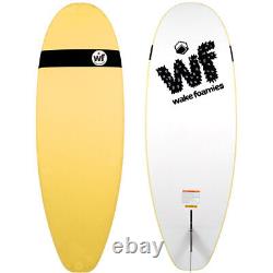 Liquid Force 5' Wake Foamie Micro Mal Surfer Board, Blanc/jaune