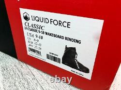 Liquid Force Classic Wakeboard Reliures Bottes USA Tailles 8 9 10 Nouveau Dans La Boîte