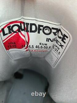 Liquid Force Index Wake Board Chaussures Taille 12 15 Noir Neon Vert Réglable T.n.-o.