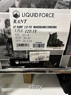 Liquid Force Rant 12T-5Y Wakeboard Bindings- 2205269 - Les fixations de planche à voile Liquid Force Rant 12T-5Y - 2205269