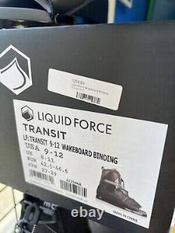 Liquid Force Transit 9-12 Bottes de Wakeboard avec Fixations NEUVES