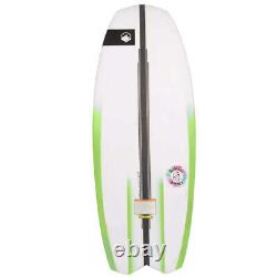 Planche de wakesurf Liquid Force Boat Space Pod de 4 pieds 2 pouces, vert blanc